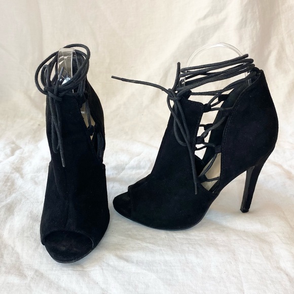 Qupid Lace-Up Heels - Picture 9 of 15